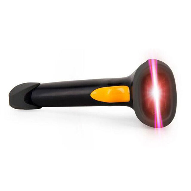 Scanner de código de barras a laser 1D com fio, boa qualidade e preço, construção robusta, MJ2808