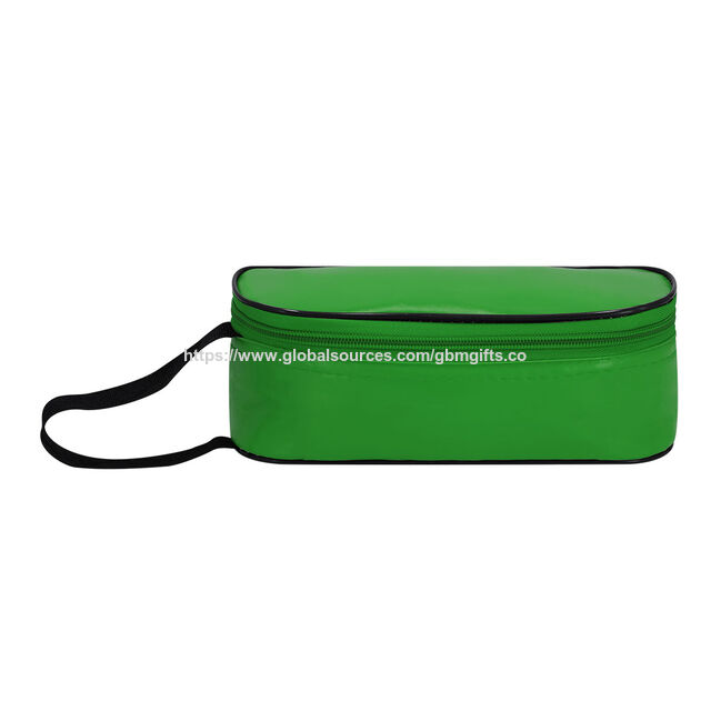 PVC Promotional insulated bags sandwich holders resistant with zipper closure& nylon handle isothermal inside in aluminum