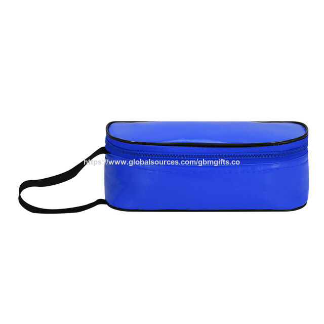 PVC Promotional insulated bags sandwich holders resistant with zipper closure& nylon handle isothermal inside in aluminum