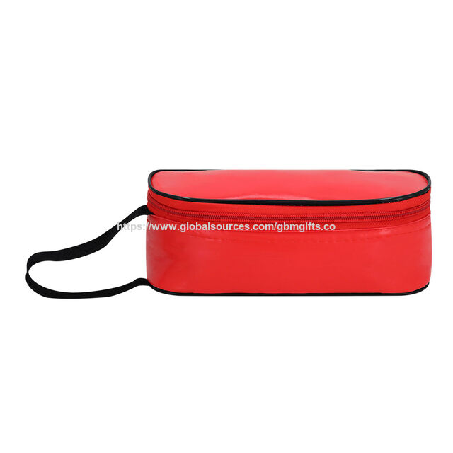 PVC Promotional insulated bags sandwich holders resistant with zipper closure& nylon handle isothermal inside in aluminum