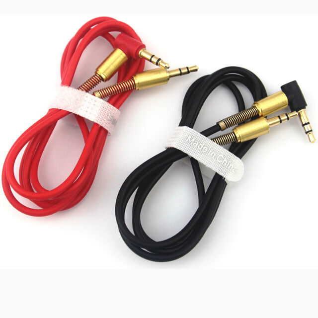 Cable Auxiliar Jack Macho a Macho de 3.5mm, Ángulo Recto de 90 Grados, Cables de Audio para Estéreos de Coche