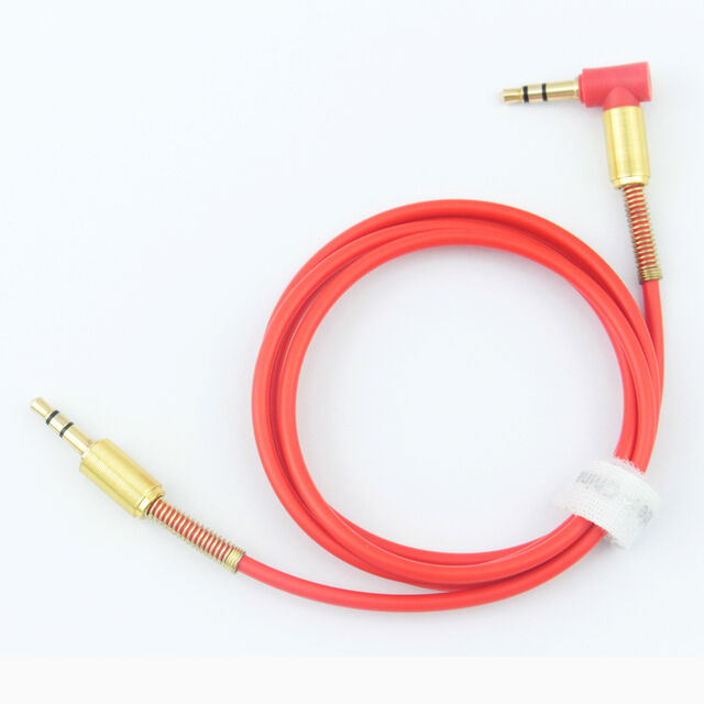Cable Auxiliar Jack Macho a Macho de 3.5mm, Ángulo Recto de 90 Grados, Cables de Audio para Estéreos de Coche