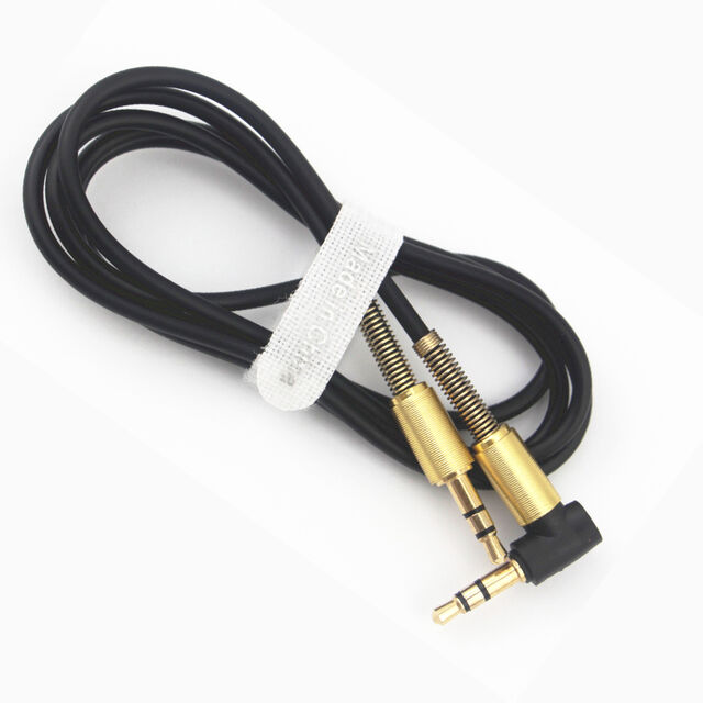Cable Auxiliar Jack Macho a Macho de 3.5mm, Ángulo Recto de 90 Grados, Cables de Audio para Estéreos de Coche