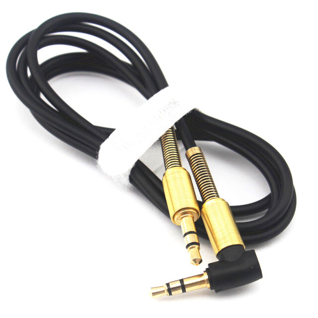 Cable Auxiliar Jack Macho a Macho de 3.5mm, Ángulo Recto de 90 Grados, Cables de Audio para Estéreos de Coche