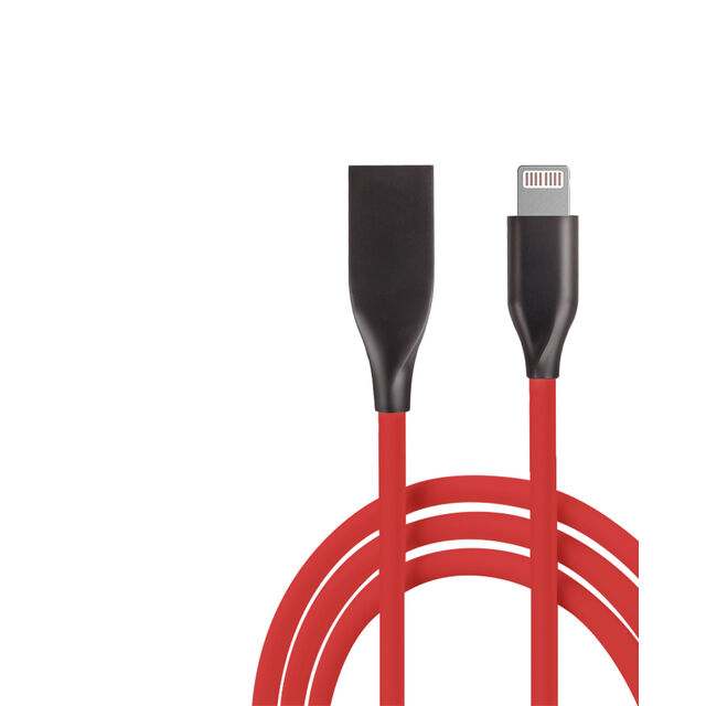 USB 2.0 Lightning Zn-legierter Stecker, Silikonkautschukkabel mit hoher Elastizität und weichem Gefühl