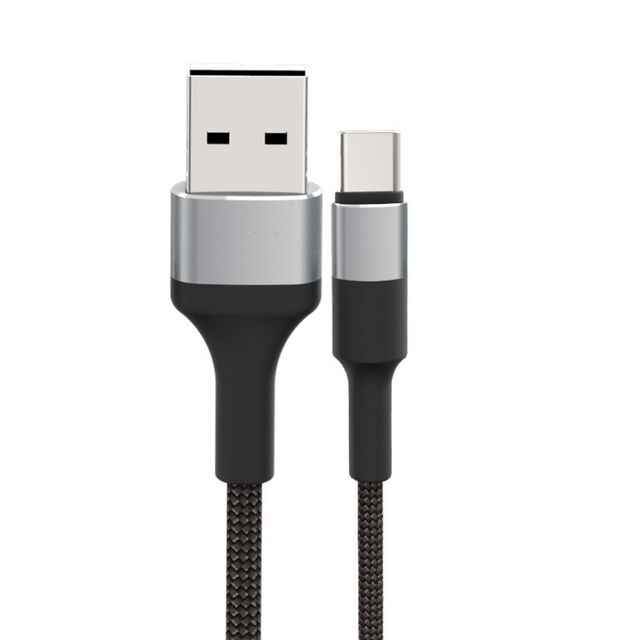 1M 2.4A Nylon Geflochtenes Lightning zu USB A Ladekabel für iPhone