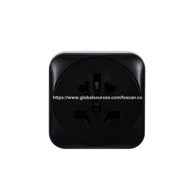 محول قابس سفر عالمي AC/DC الكل في واحد 2024 مع منفذ USB 2.1A