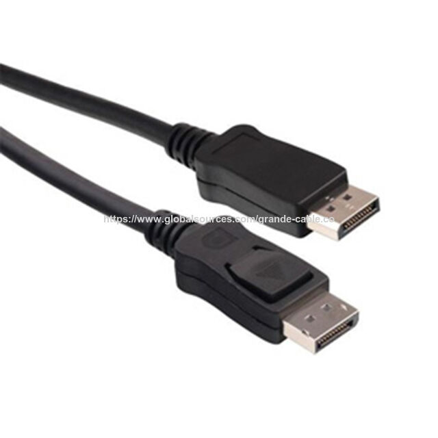 Câble DisplayPort 1.2V Mâle vers HDMI Mâle Plaqué Or 1.8M Noir