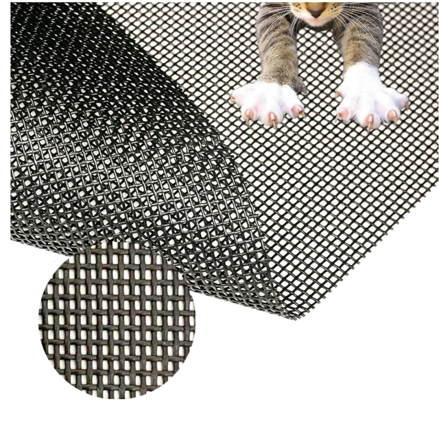 Door & window screens High Tensile Pet Door Fly Screen Pet Net Insect Screen Pvc Polyester Pet Screen