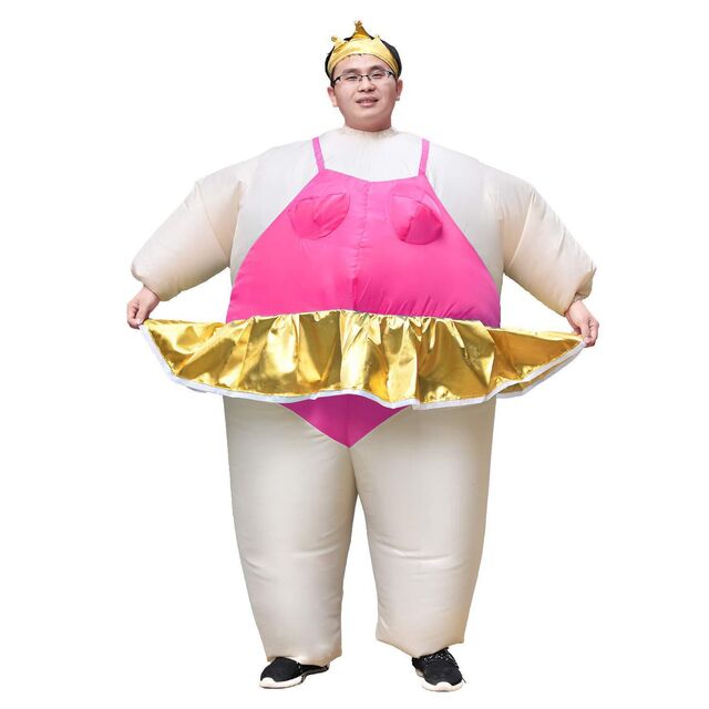 Disfraz Inflable de Sumo para Adultos - Disfraz de Ballet Inflable de Halloween para Actuaciones, Vestuario de Cosplay