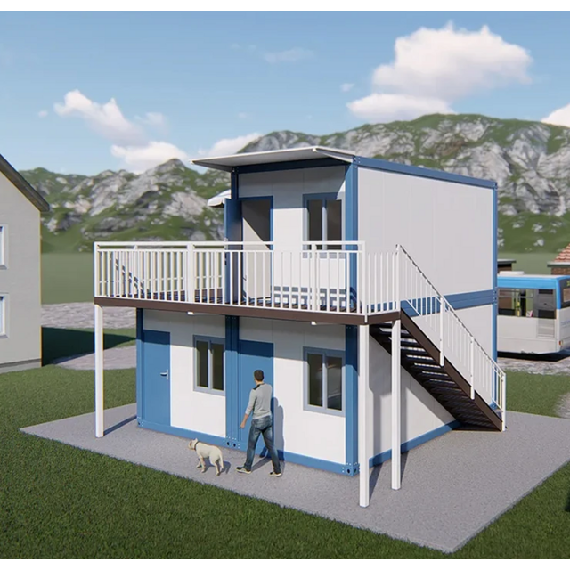 Rumah Prefabrik Mudah Dipasang Tahan Lama Dapat Diperluas, Rumah Kontainer Modular Ekspansi 20/40 kaki dengan 2/3/4 Kamar Tidur, Siap Pakai