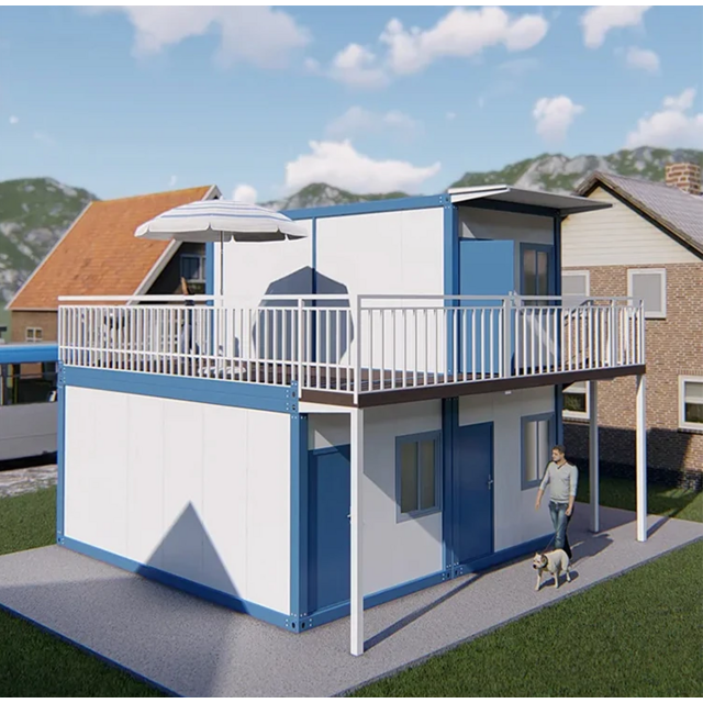Rumah Prefabrik Mudah Dipasang Tahan Lama Dapat Diperluas, Rumah Kontainer Modular Ekspansi 20/40 kaki dengan 2/3/4 Kamar Tidur, Siap Pakai