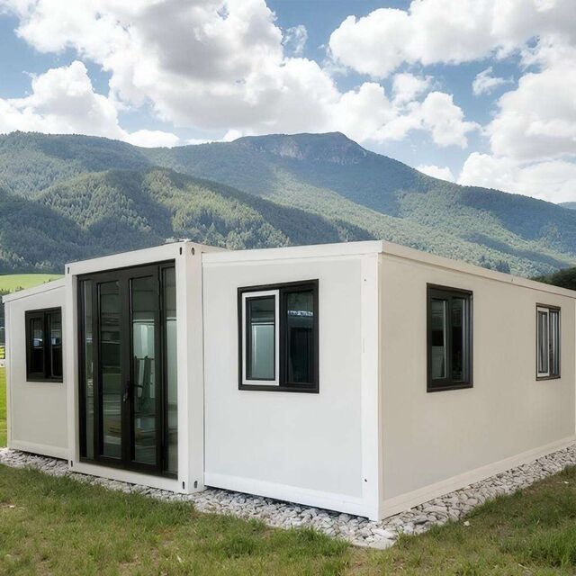 Rumah Prefabrik Mudah Dipasang Tahan Lama Dapat Diperluas, Rumah Kontainer Modular Ekspansi 20/40 kaki dengan 2/3/4 Kamar Tidur, Siap Pakai