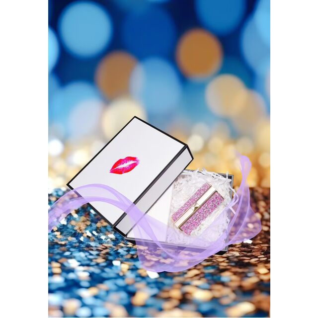 Écouteurs Bluetooth Sans Fil TWS en Forme de Rouge à Lèvres Bling Bling