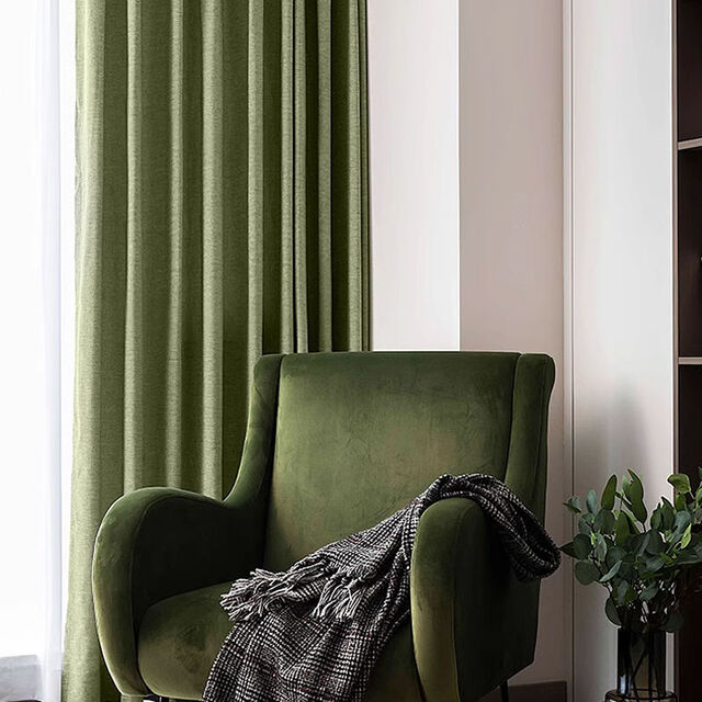 Cortinas de Dormitorio de Lujo Modernas Blackout con Estilo Tejido Incluye Accesorios de Procesamiento