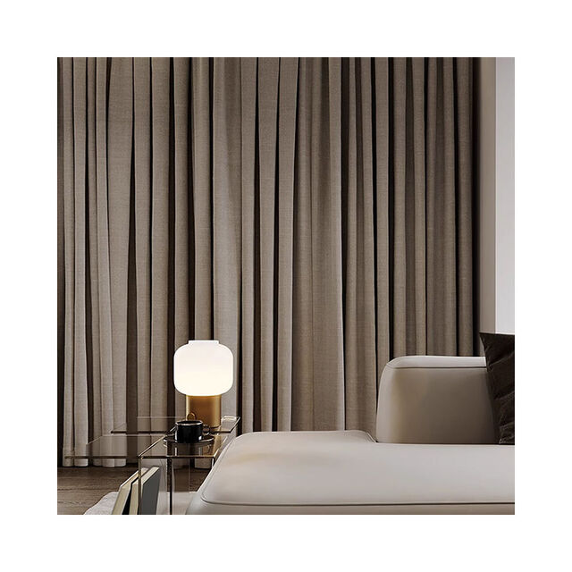 Cortinas de Dormitorio de Lujo Modernas Blackout con Estilo Tejido Incluye Accesorios de Procesamiento
