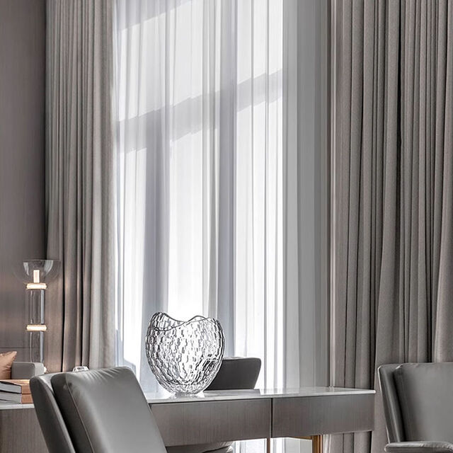 Cortinas de Dormitorio de Lujo Modernas Blackout con Estilo Tejido Incluye Accesorios de Procesamiento