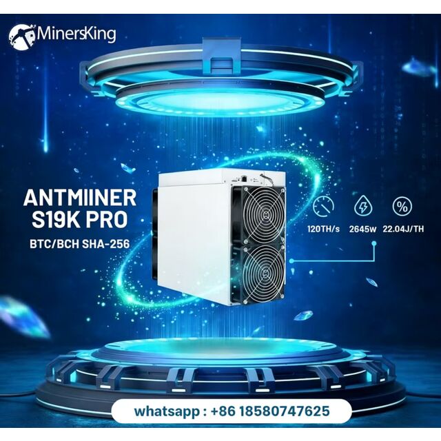 S19k Pro-120T: Unter Garantie, auf Lager. Großhandel Antminer S19K Pro 120Th Hohe Effizienz für Bitcoin-Mining. S19k Pro