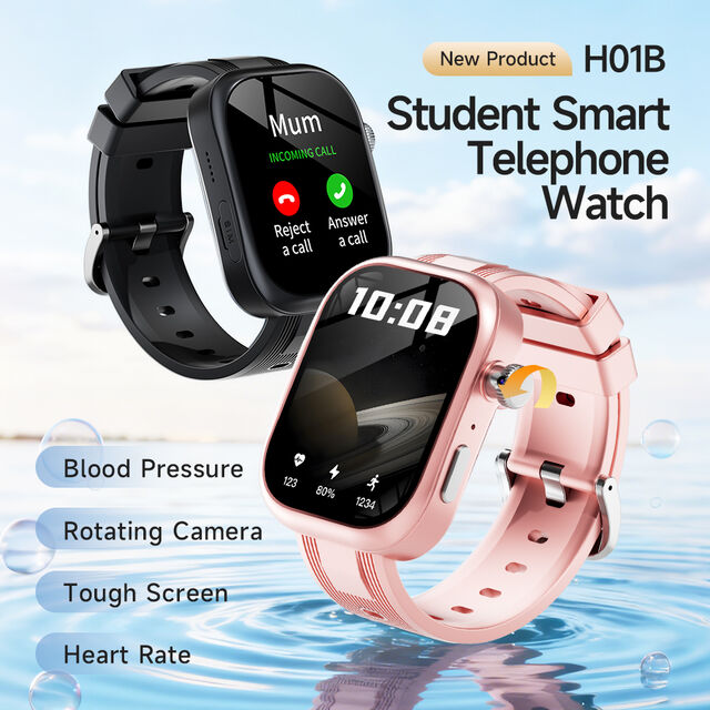 RTOS 4G GPS Smartwatch mit SOS-Herzfrequenzmonitor, IP67 wasserdichter HD-Kamera, LCD-Touchscreen und SIM-fähig