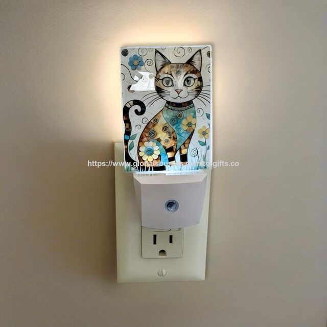 Dekorative Nachtlampe - Plug-in LED-Licht - Keine Schalter-Katzen-Nachtlampe