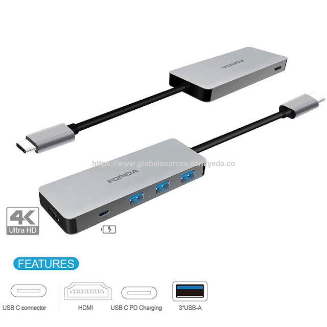 Neuer USB HDMI Hub 2018 für Macbook Pro, USB-C Adapter