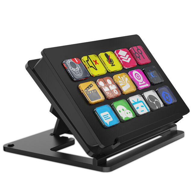Stream Deck Mini - Controlador de Estúdio Compacto para Criação de Conteúdo Ao Vivo com 15 Teclas LCD Personalizáveis