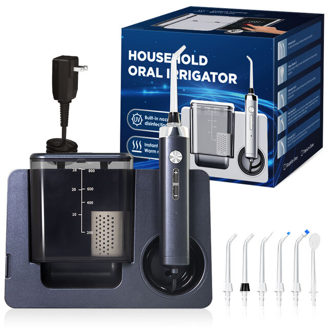 Irrigateur Buccal de Comptoir Haute Performance Abrite LP233, Réservoir 800ml, Chauffant Plug-in, Multi-Buses, IPX4, Modes Multiples
