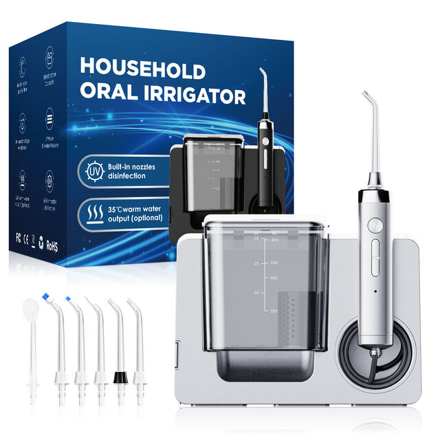 Irrigateur Buccal de Comptoir Haute Performance Abrite LP233, Réservoir 800ml, Chauffant Plug-in, Multi-Buses, IPX4, Modes Multiples