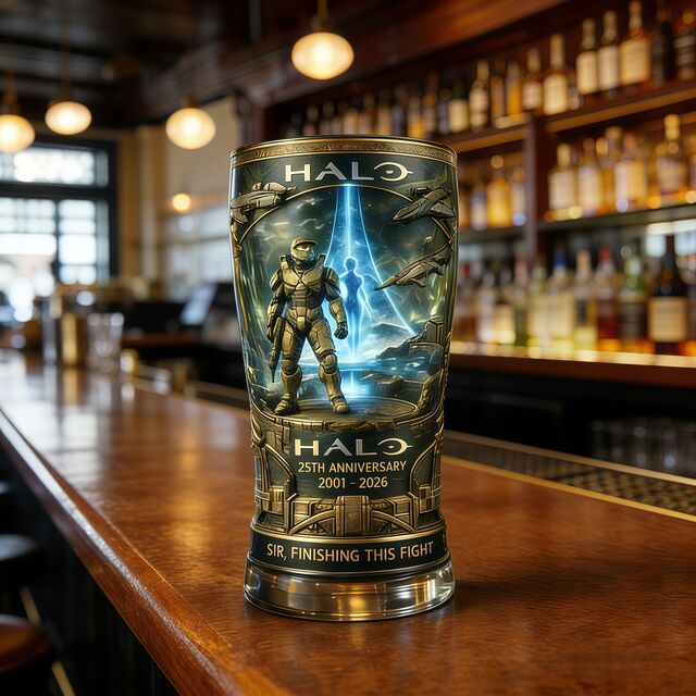 Verre à Bière en Verre Imprimé avec Logo Personnalisé - Verre à Pinte de 14 oz, Verre Commémoratif Personnalisé en Couleur pour Cadeau Promotionnel de Barware