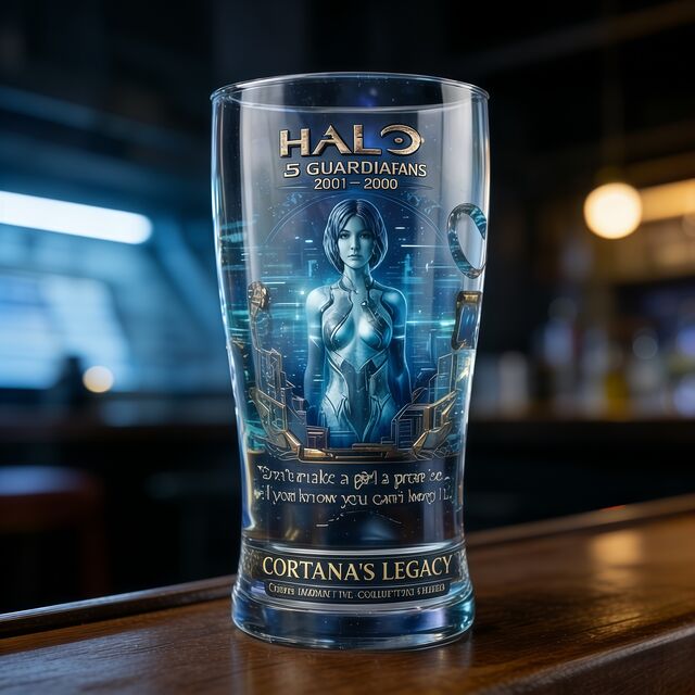 Verre à Bière en Verre Imprimé avec Logo Personnalisé - Verre à Pinte de 14 oz, Verre Commémoratif Personnalisé en Couleur pour Cadeau Promotionnel de Barware