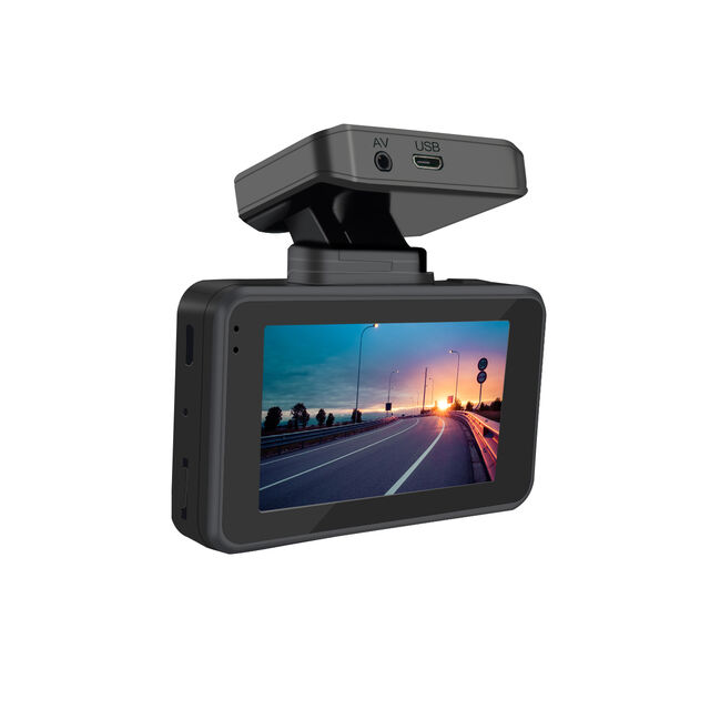 Cámara de Coche Negra Hotsale, Cámara de Salpicadero Doble con WiFi y GPS, Grabación de Vídeo HD 1080P 2CH, DVR para Coche