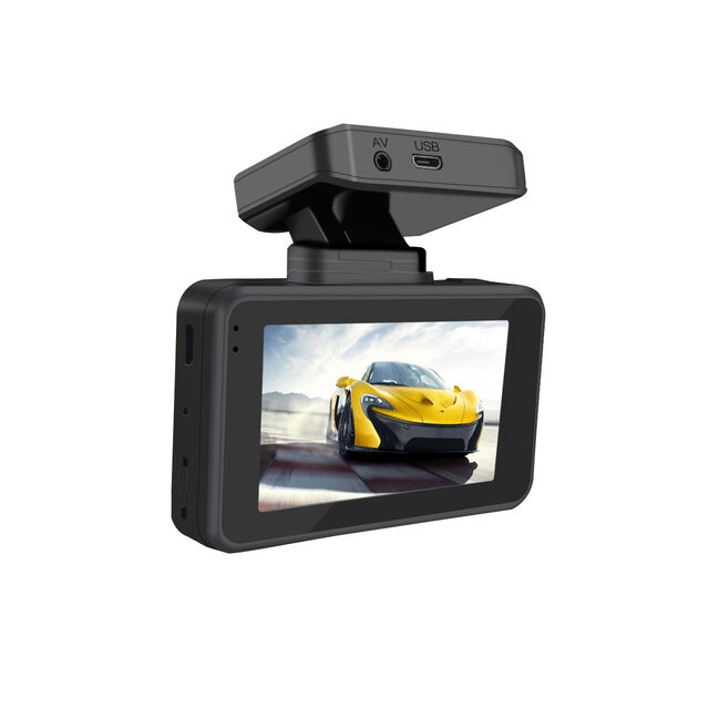Cámara de Coche Negra Hotsale, Cámara de Salpicadero Doble con WiFi y GPS, Grabación de Vídeo HD 1080P 2CH, DVR para Coche
