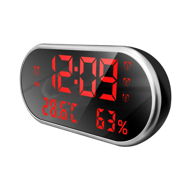Reloj Despertador Vintage Blanco de Metal Cuadrado para Mesa con Pantalla de Agujas, Reloj de Escritorio y Estante para Sala de Estar, Oficina, Dormitorio