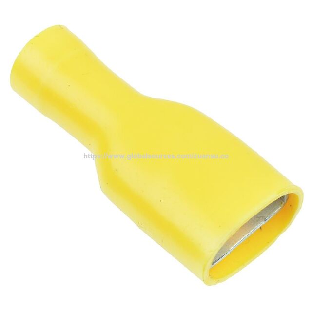 Connecteur de Cosse à Sertir Femelle Isolée, Cosse à Sertir en Cuivre, Connecteur à Sertir Rouge, Jaune, Bleu, Cosses Isolées