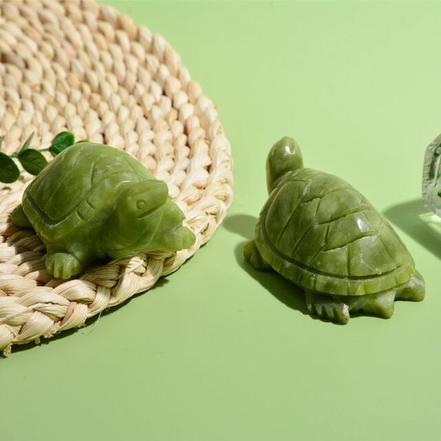 Ornamento de Tartaruga de Jade, Simples e Moderno para Sala de Estar e Estudo