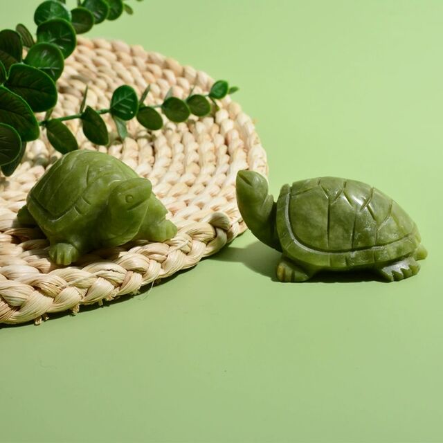 Ornamento de Tartaruga de Jade, Simples e Moderno para Sala de Estar e Estudo