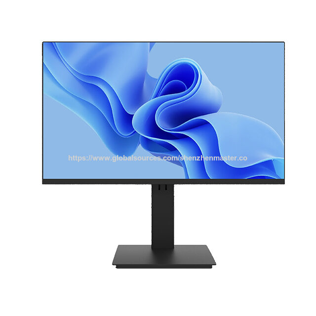 Moniteur d'ordinateur IPS 23,8 pouces 16:9 avec technologie d'écran dur, taux de rafraîchissement de 75Hz, lunette étroite, montage mural, écran LCD HD pour bureau