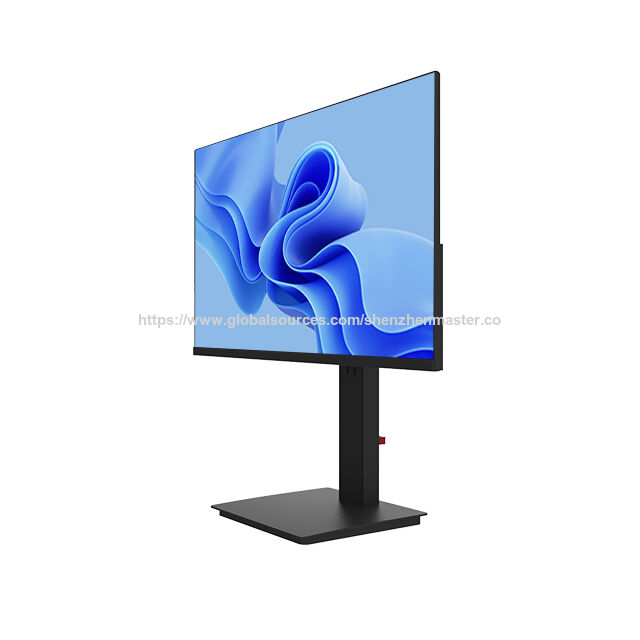 Moniteur d'ordinateur de bureau HD 23,8 pouces, écran IPS rigide, taux de rafraîchissement 75Hz, cadre étroit, support de levage mural