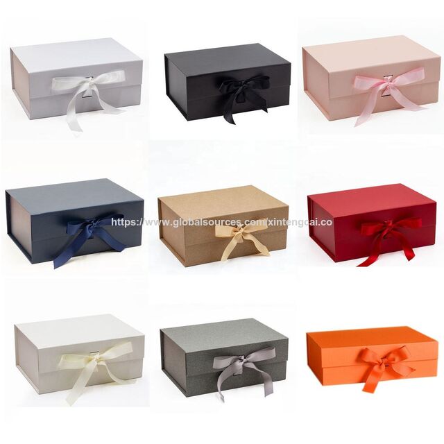 Maßgeschneiderte magnetische Faltboxen - Luxuriöse Geschenkpapierboxen mit eigenem Logo