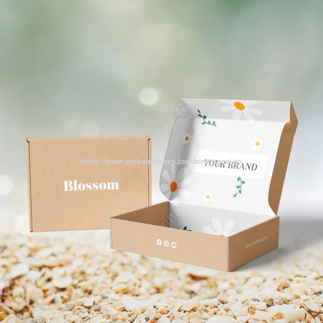 Cajas de cartón corrugado para velas con impresión personalizada, cajas de envío Kraft para regalos, cajas de regalo de alta calidad, cajas de papel Kraft