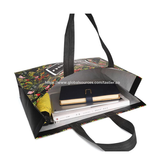 Werbeartikel Individuell Laminierte Öko-Stofftasche Vliesstoff-Einkaufstasche, Recycelbare PP-Vliestüte