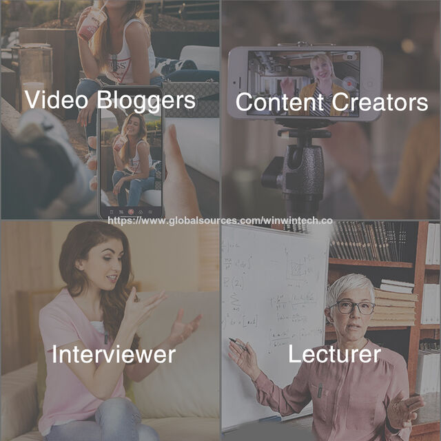 Kabelloses Bluetooth-Mikrofon Smart Mic für Videoblogger, Content Creators, Interviewer, Dozenten