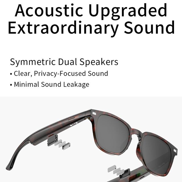 New AI Smart Glasses Audio Headset Sunglasses for Daily Use and Travel Photochromic Lenses for Outdoor Sports Bluetooth G20 Gonbes