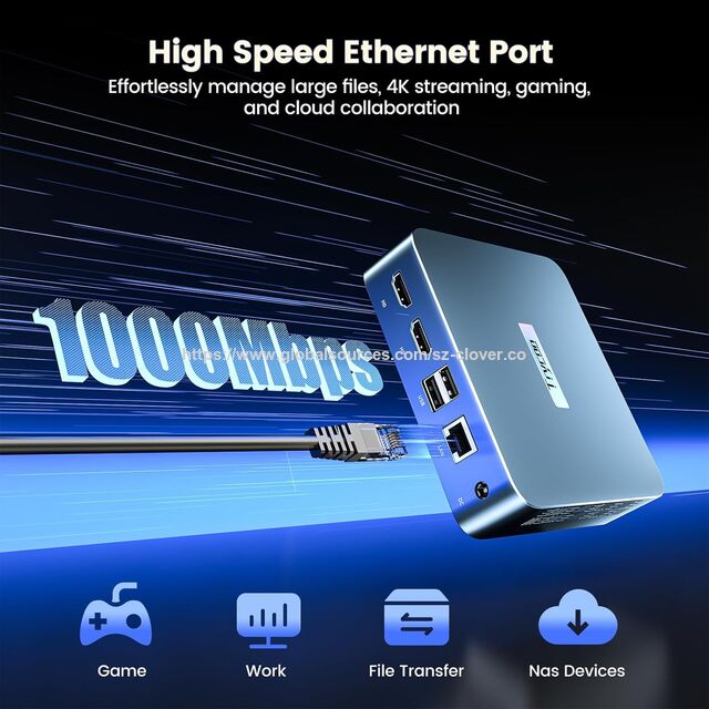 Mini PC N100 Generasi ke-12, Prosesor WI-6 Alder Lake, 16GB DDR4 512GB SSD, Triple Display 4K, LAN 1000Mbps, WiFi Ganda
