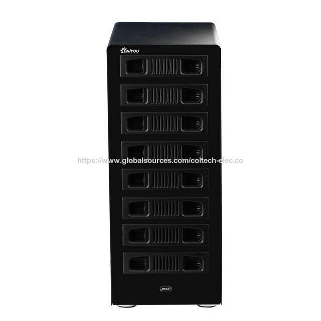 Caja Externa de 8 Bahías para HDD SATA de 2.5"/3.5", Intercambio en Caliente (Hot Swap), Sin RAID, USB 3.0, Soporte para Múltiples Bahías