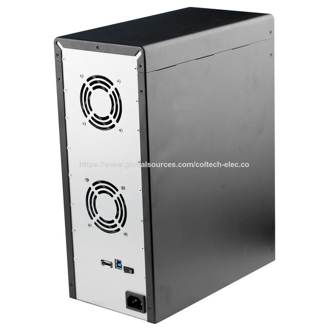 Caja Externa de 8 Bahías para HDD SATA de 2.5"/3.5", Intercambio en Caliente (Hot Swap), Sin RAID, USB 3.0, Soporte para Múltiples Bahías