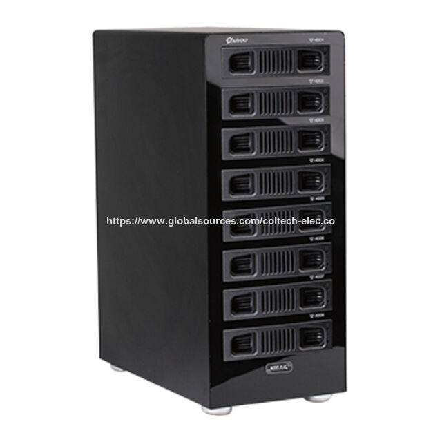 Caja Externa de 8 Bahías para HDD SATA de 2.5"/3.5", Intercambio en Caliente (Hot Swap), Sin RAID, USB 3.0, Soporte para Múltiples Bahías