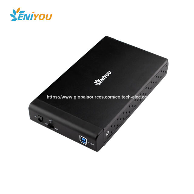 Caja Externa para Disco Duro de Aluminio de 14TB, USB 3.0 a SATA III, sin Herramientas, para Discos de 2.5/3.5 pulgadas, Plug and Play