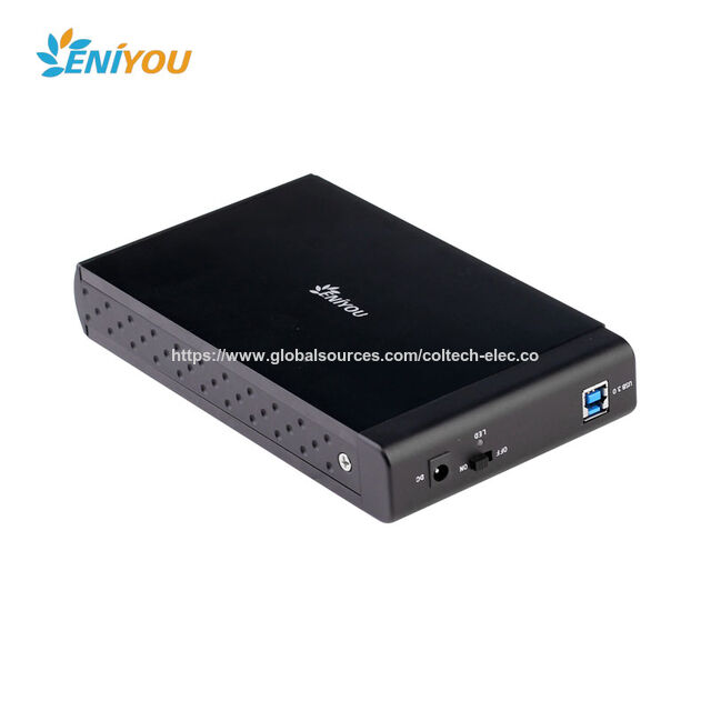 Caja Externa para Disco Duro de Aluminio de 14TB, USB 3.0 a SATA III, sin Herramientas, para Discos de 2.5/3.5 pulgadas, Plug and Play