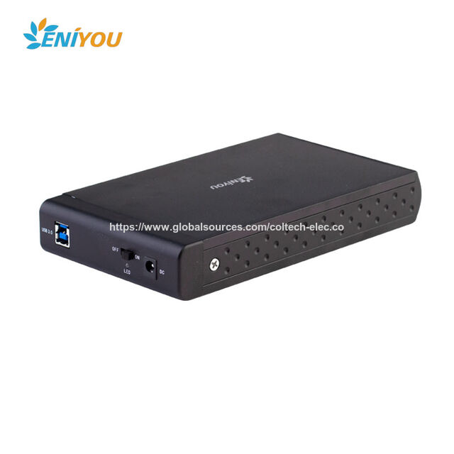 Caja Externa para Disco Duro de Aluminio de 14TB, USB 3.0 a SATA III, sin Herramientas, para Discos de 2.5/3.5 pulgadas, Plug and Play